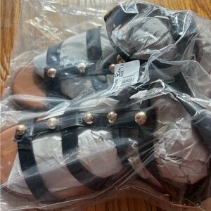 Black sandals brand new with tags size 7